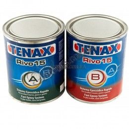 Эпоксидный клей TENAX RIVO 15 (A+B) NERO (черный)